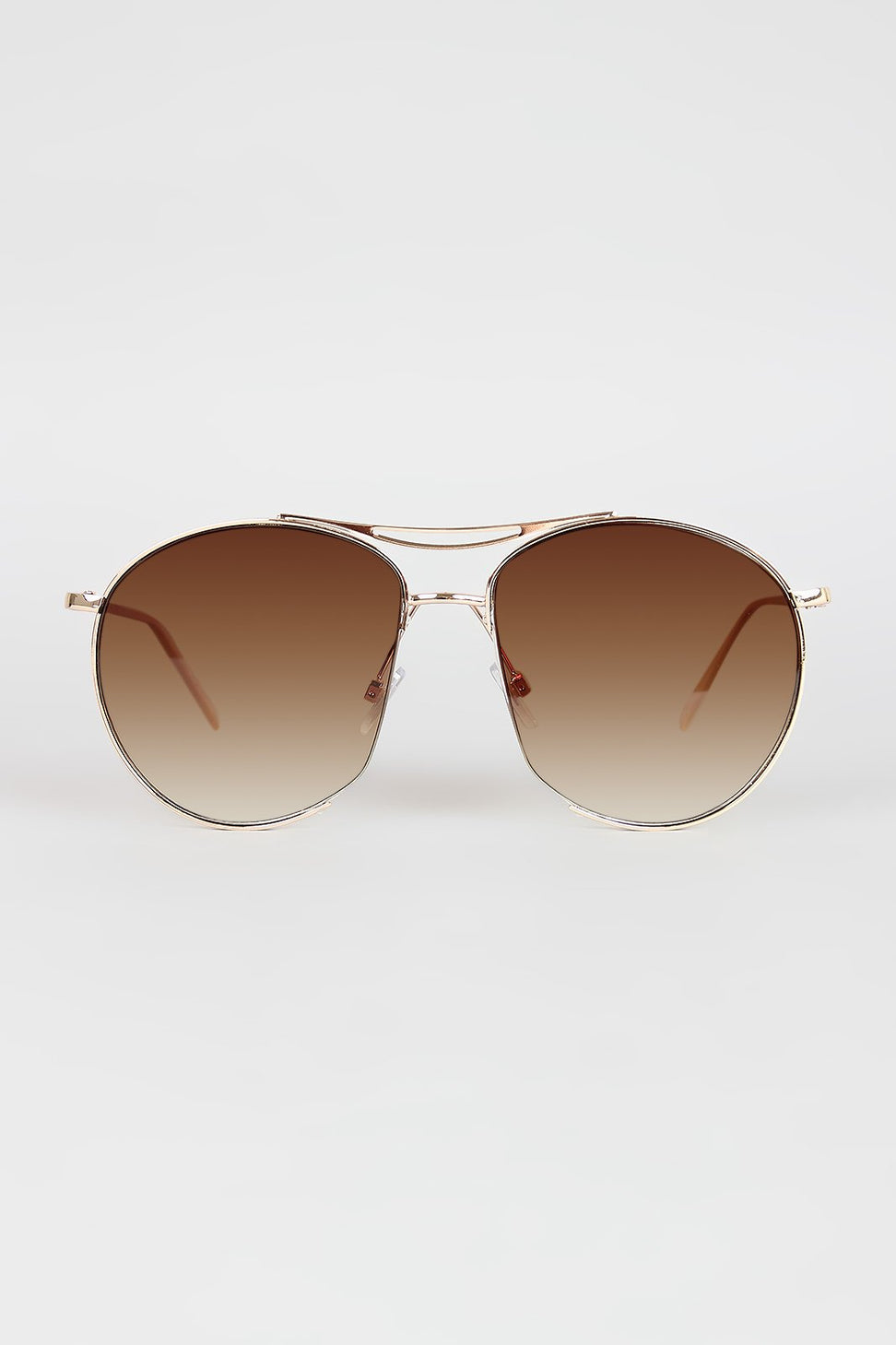 Long Semi Framed Wire Aviator Sunglasses - NoveltyOne
