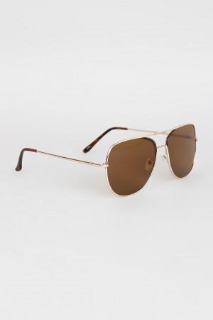 Wire Frame Double Bridge Aviators