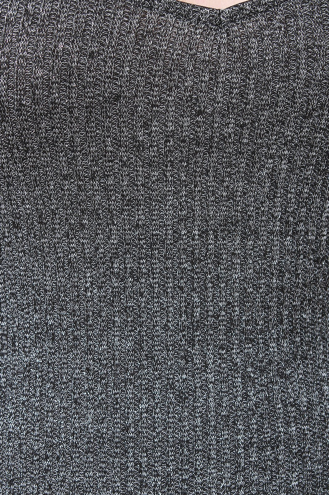 Caged Back Metallic Ribbed Knit Midi Dress