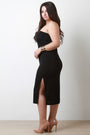 Plus Size Vertical Tube Bandage Dress