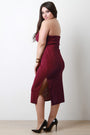 Plus Size Vertical Tube Bandage Dress