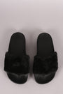 Fluffy Faux Fur Slide Sandal