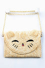 Happy Cat Straw Bag