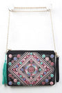 Colorful Embroidered Clutch