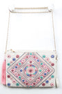 Colorful Embroidered Clutch