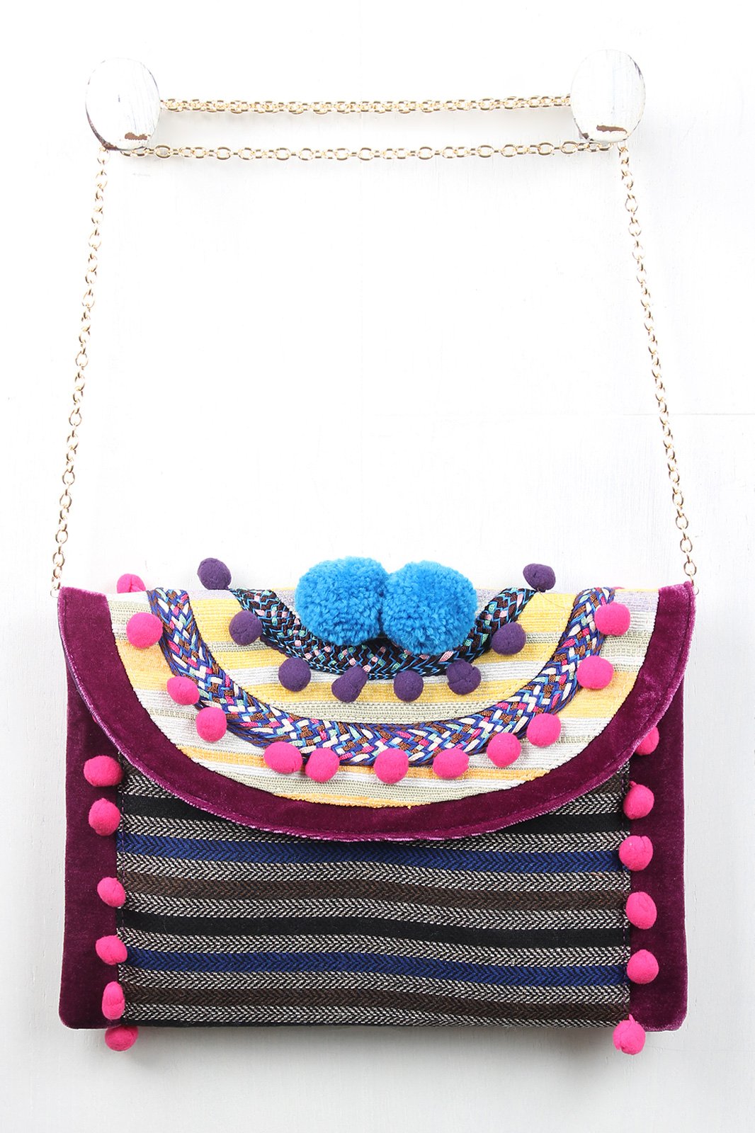 Pom Pom Statement Bag