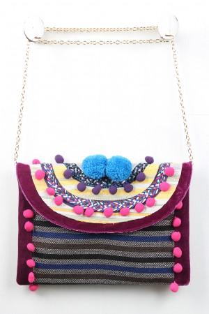 Pom Pom Statement Bag