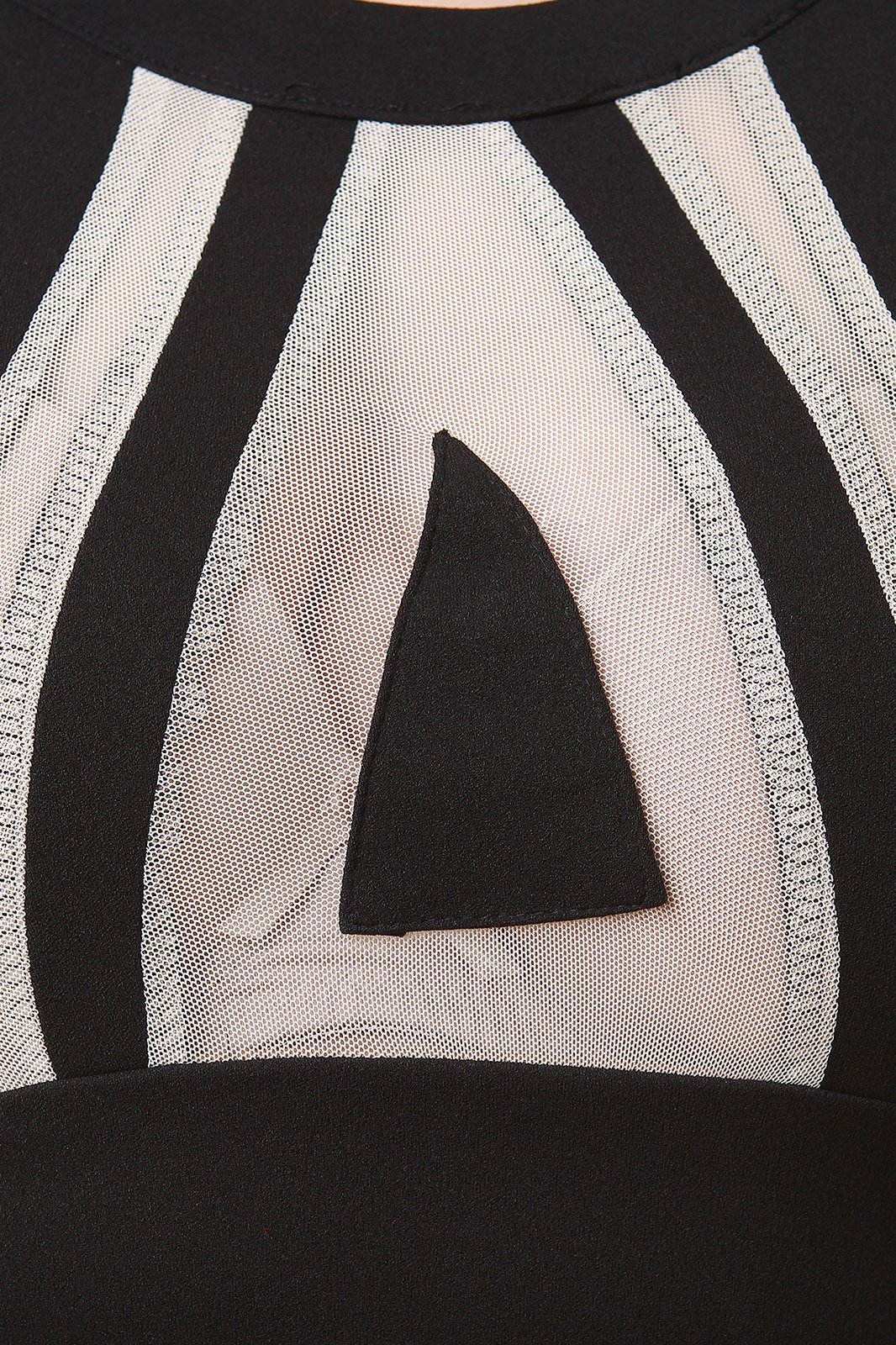 Mesh Sheer Illusion Sleeveless Bodycon Dress