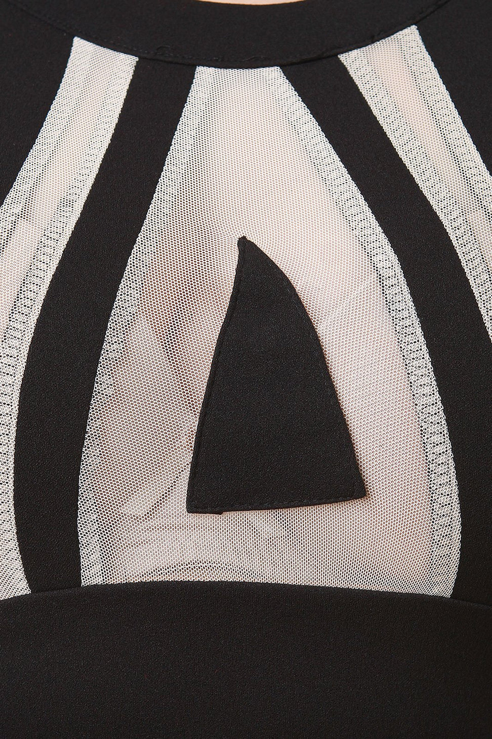 Mesh Sheer Illusion Sleeveless Bodycon Dress