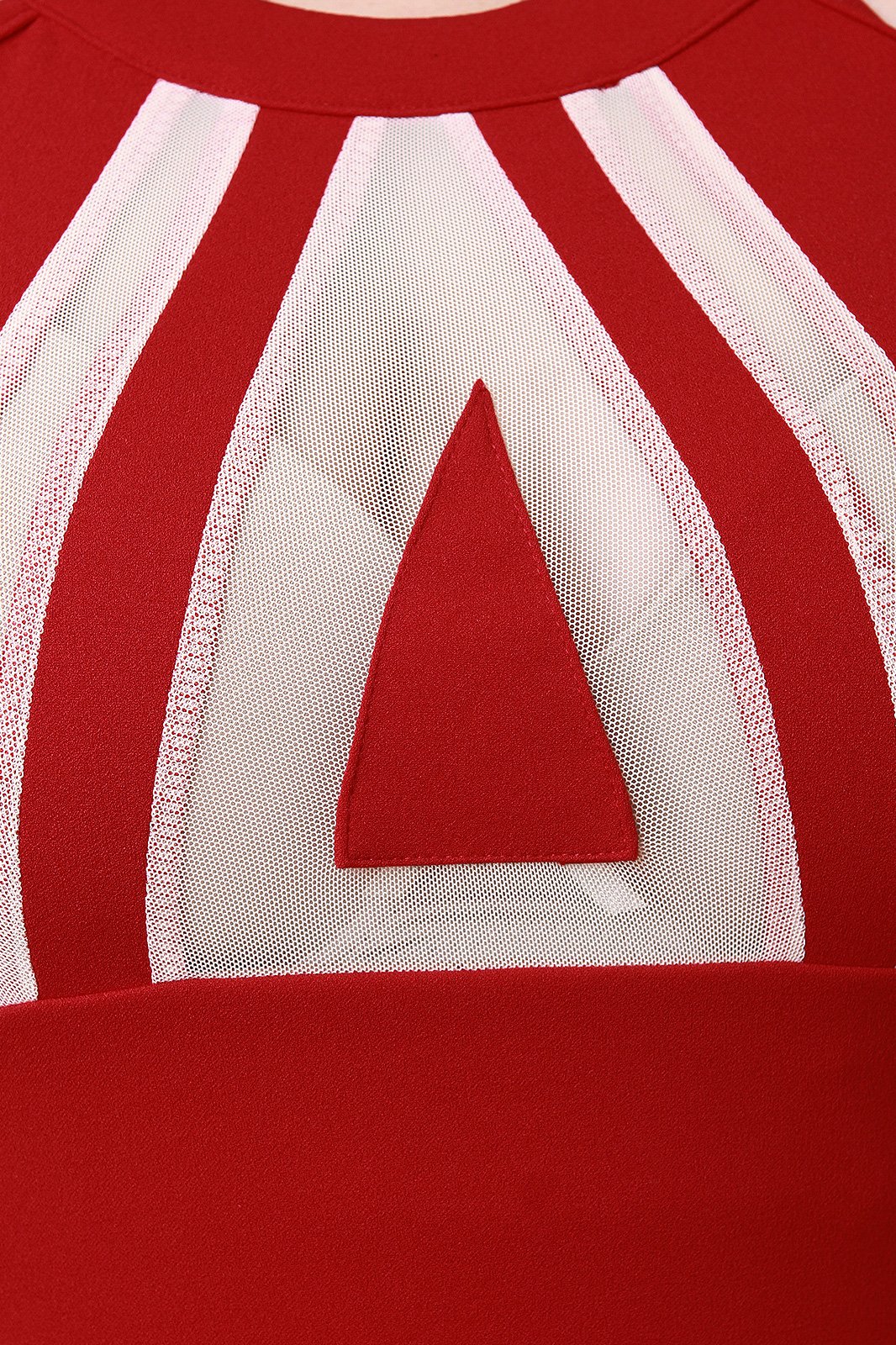 Mesh Sheer Illusion Sleeveless Bodycon Dress