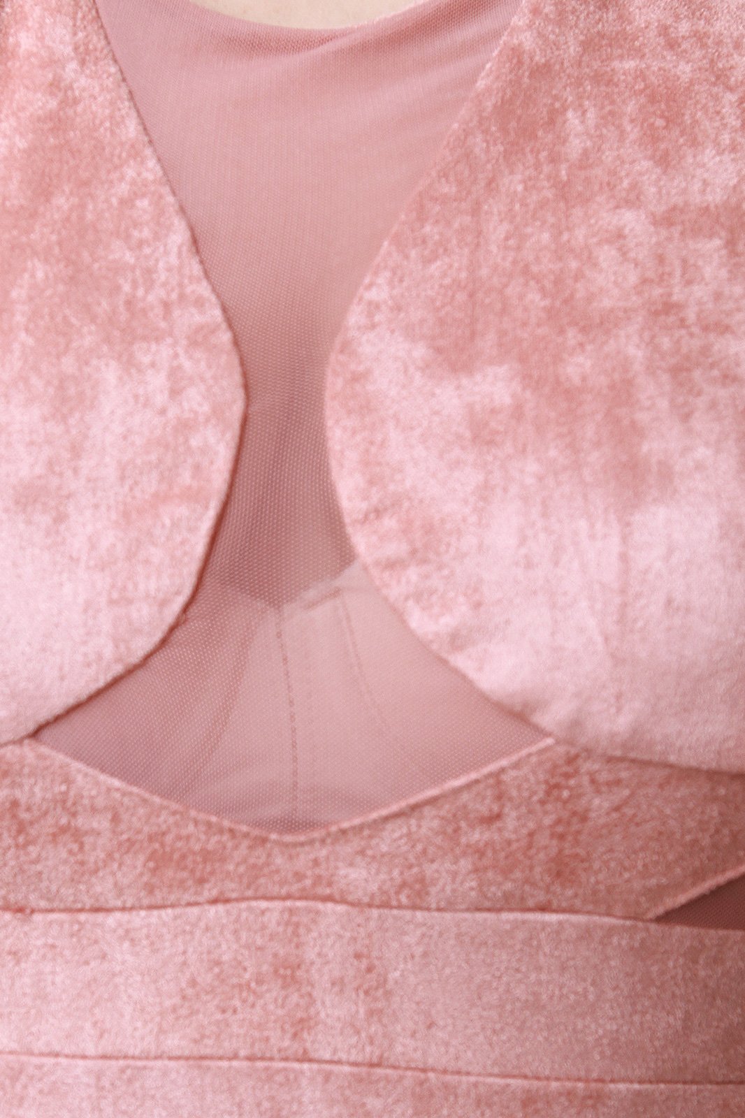 Vegan Suede Mesh Inset Sleeveless Bodycon Dress