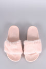 Fluffy Faux Fur Open Toe Slide Sandal