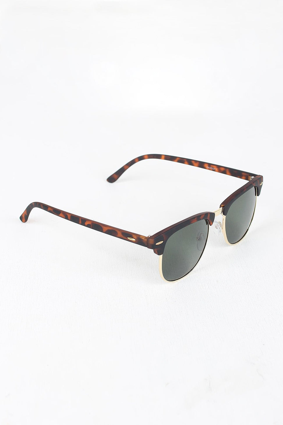 Semi-Rimless Wayfarer Design Sunglasses