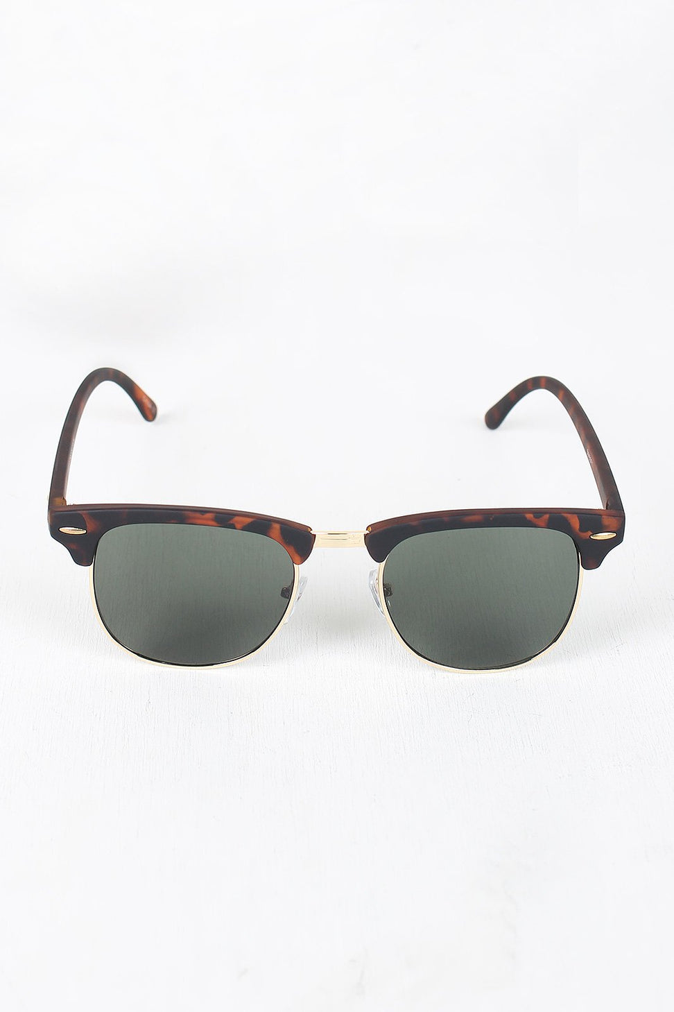 Semi-Rimless Wayfarer Design Sunglasses