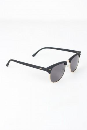 Semi-Rimless Wayfarer Design Sunglasses
