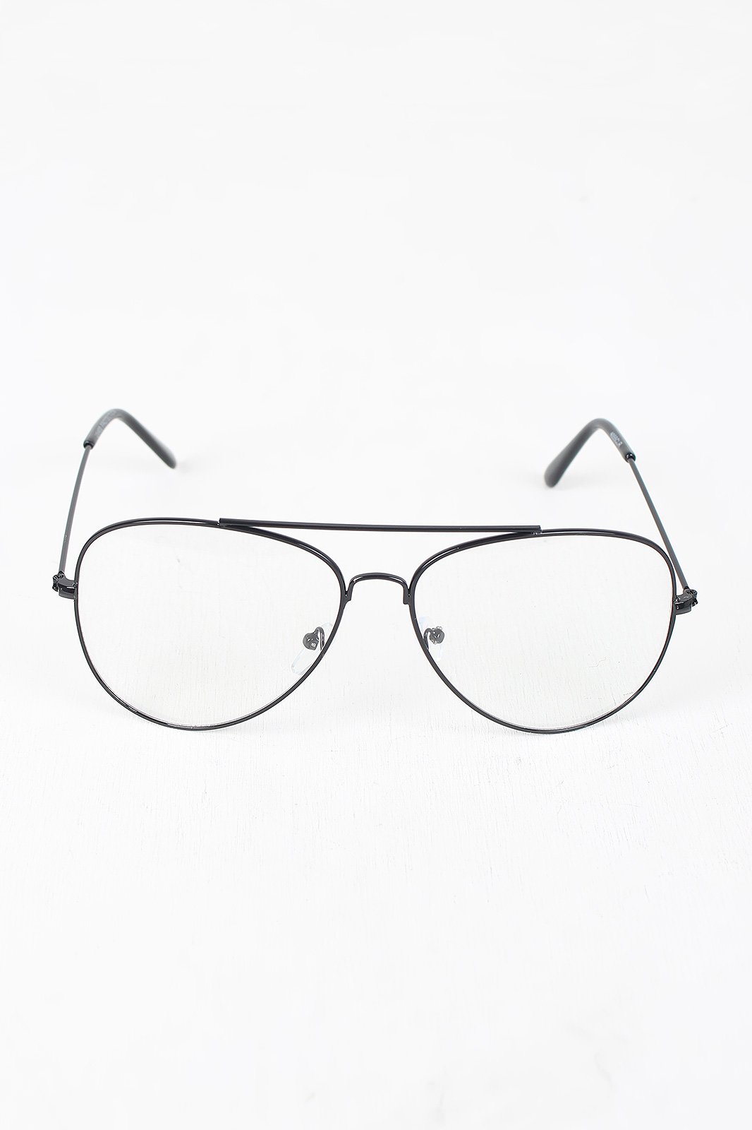 Wire Aviator Clear Lens Glasses