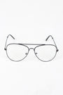 Wire Aviator Clear Lens Glasses