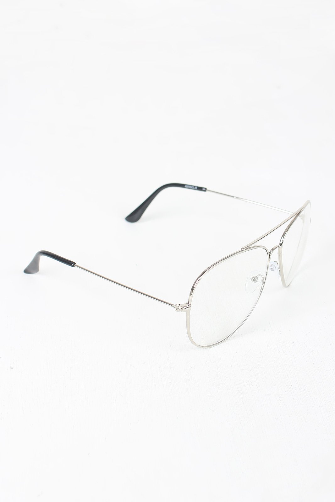 Wire Aviator Clear Lens Glasses