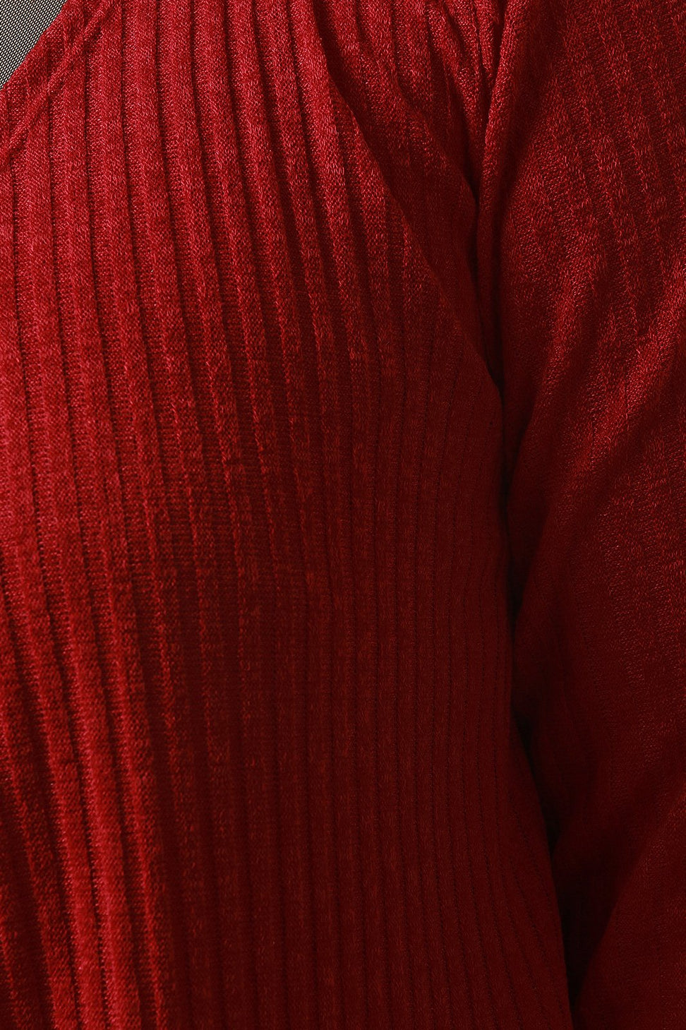 Ribbed Longline Long Sleeves Cardigan