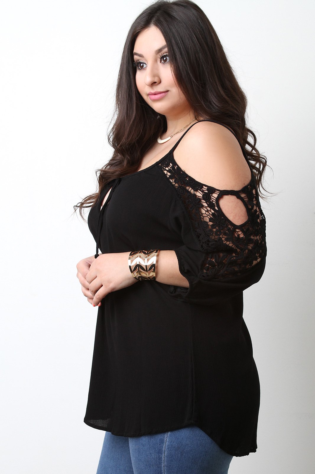 Crochet Cold Shoulder Top