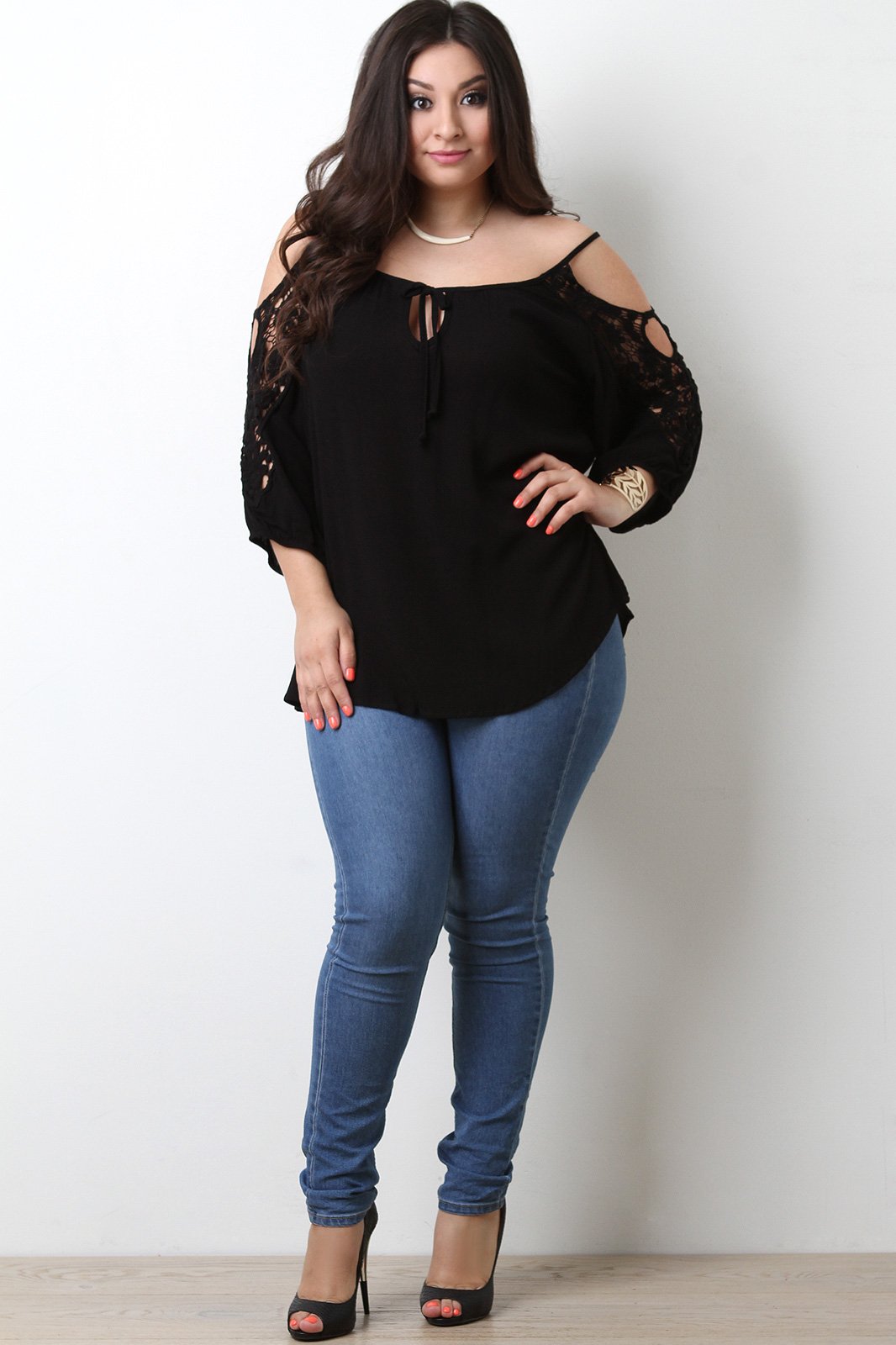 Crochet Cold Shoulder Top