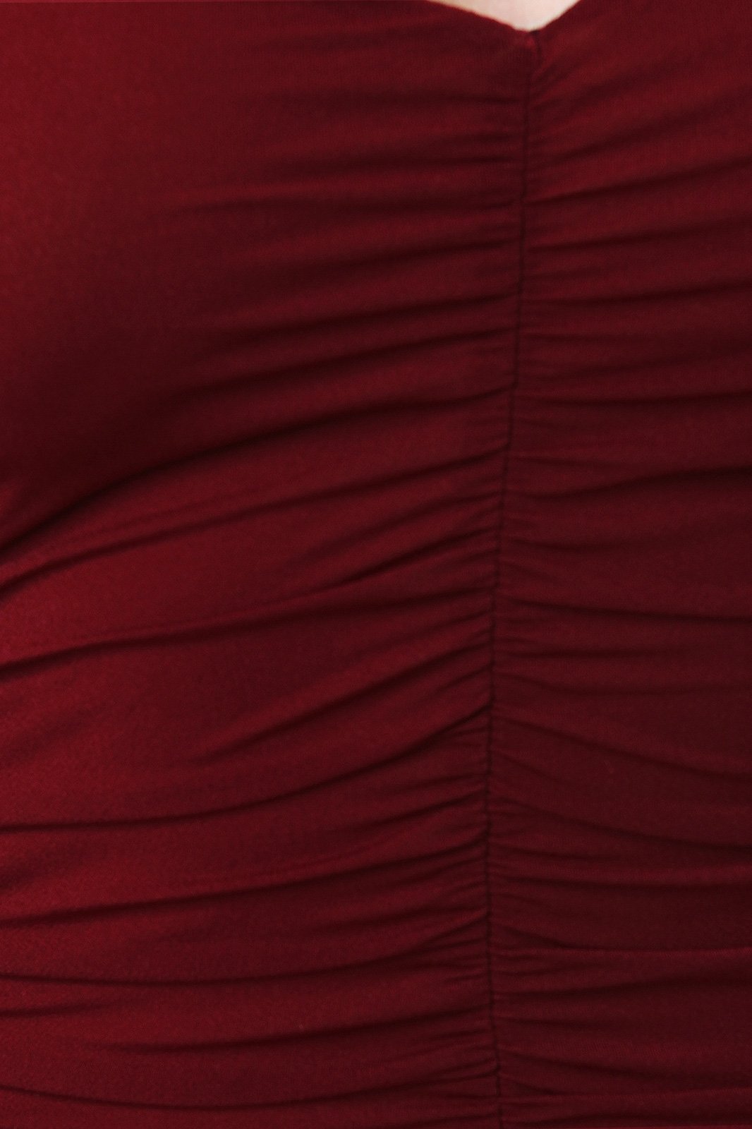 Spaghetti Strap Ruched Midi Dress