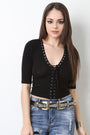 Vegan Leather Embroidered Swirls Belt