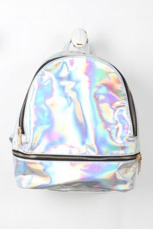 Mini Retro Holographic Backpack