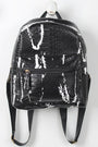 Faux Snakeskin Splattered Paint Mini Backpack - NoveltyOne