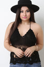 Crochet Scallop Hem Halter Top