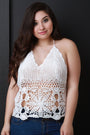 Crochet Scallop Hem Halter Top