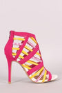 Shoe Republic LA Strappy Caged Open Toe Stiletto Heel