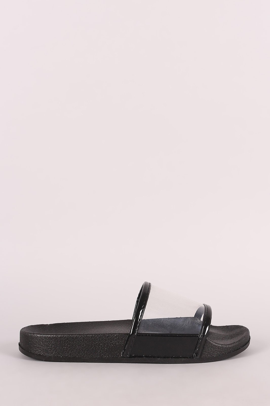 Transparent Band Open Toe Slide Sandal