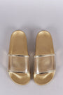 Transparent Band Open Toe Slide Sandal