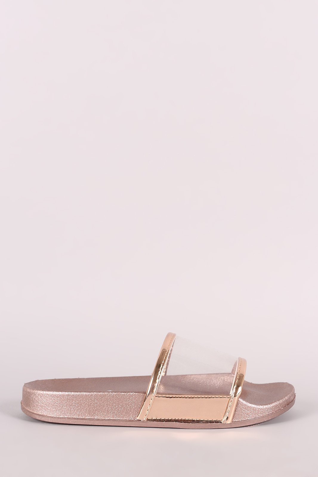 Transparent Band Open Toe Slide Sandal