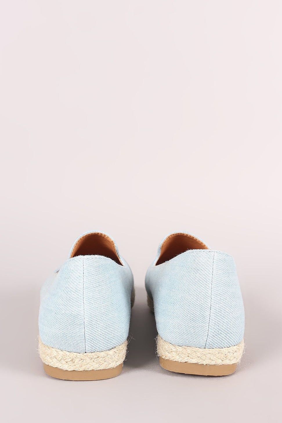 Fun Embroidered Denim Espadrille Slip On Loafer Flat - NoveltyOne