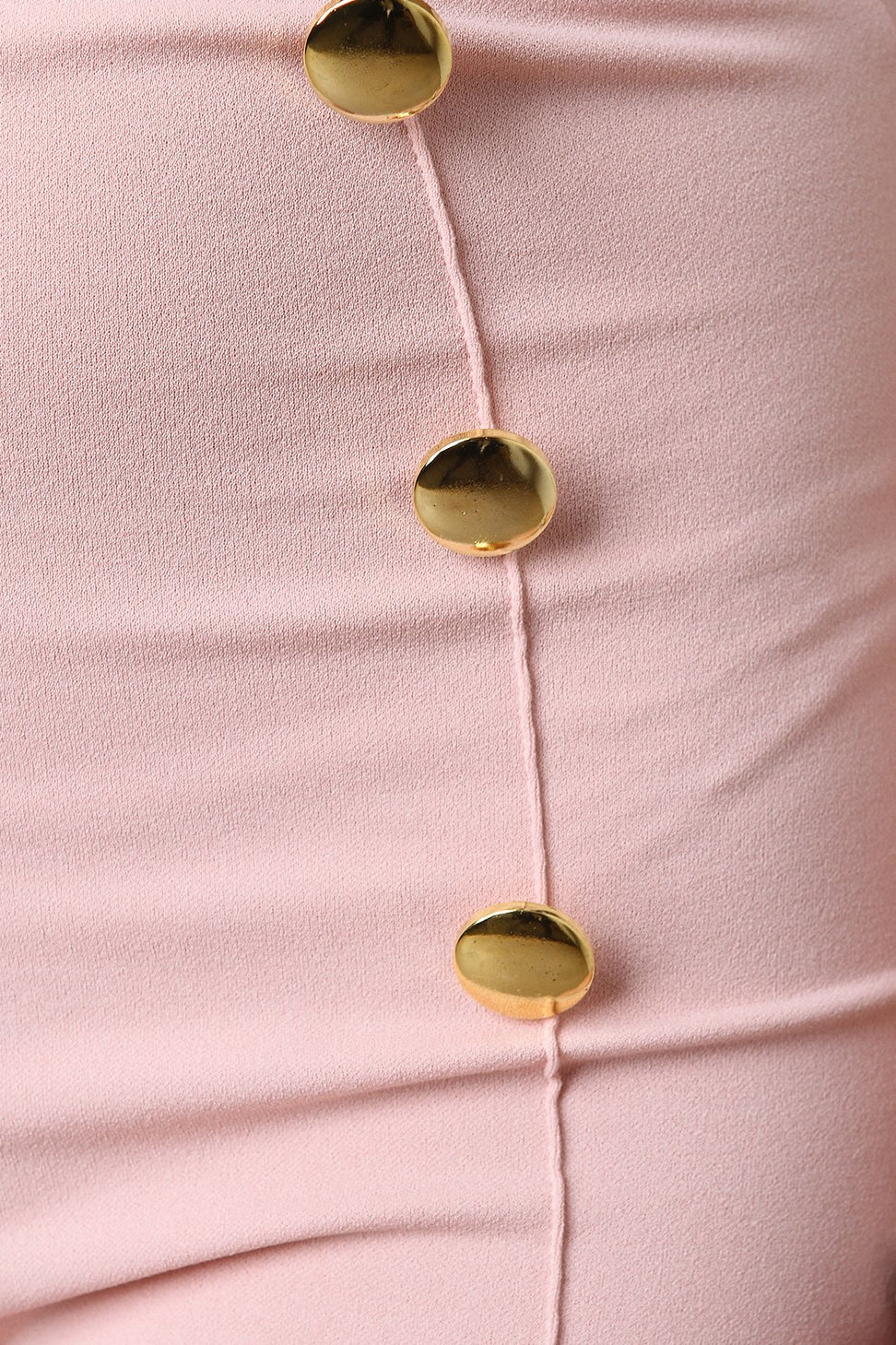 High Waisted Palazzo Decor Button Pants