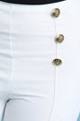 High Waisted Palazzo Decor Button Pants
