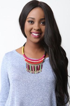 Tribal Wrapped Rope Necklace