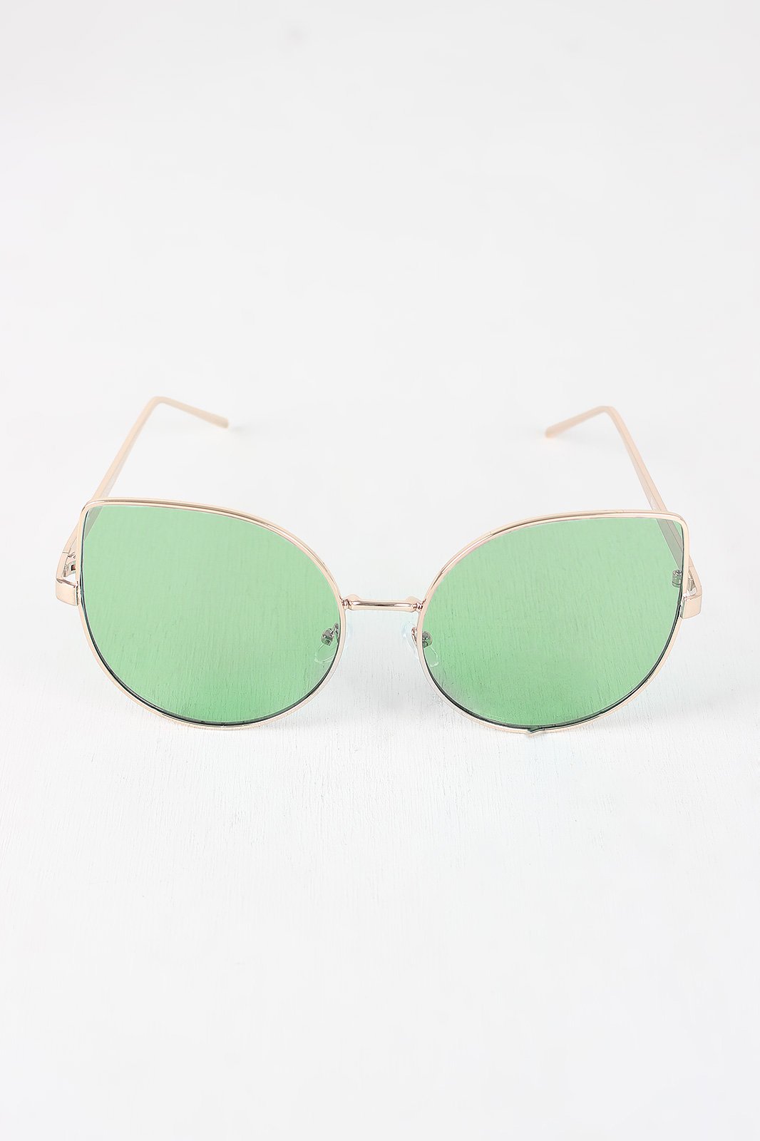 Wire Framed Cat Eye Sunglasses