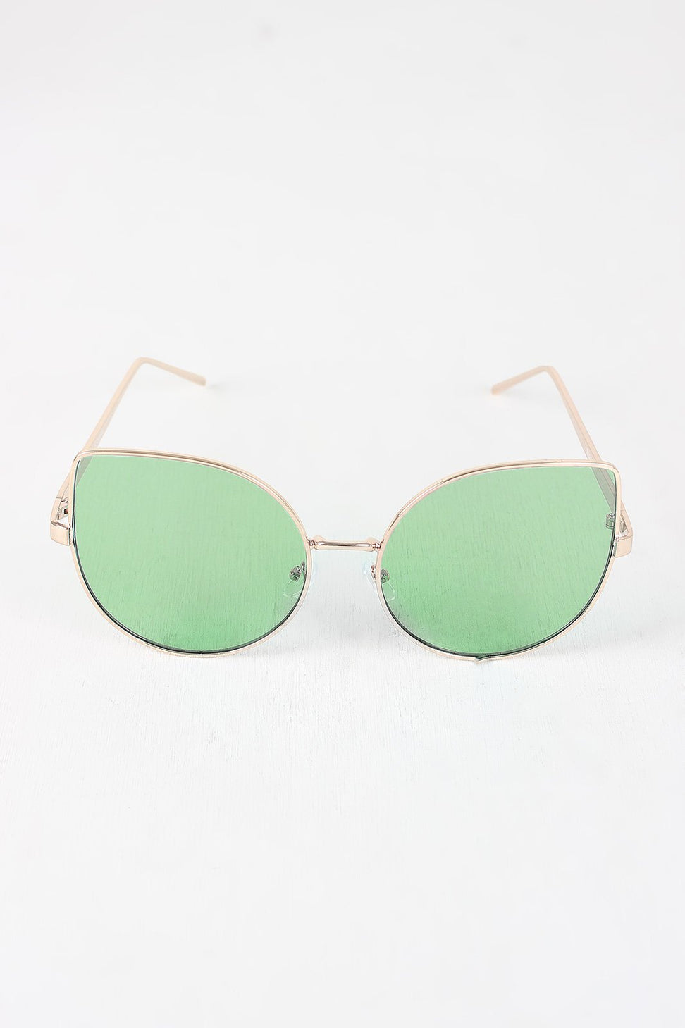 Wire Framed Cat Eye Sunglasses