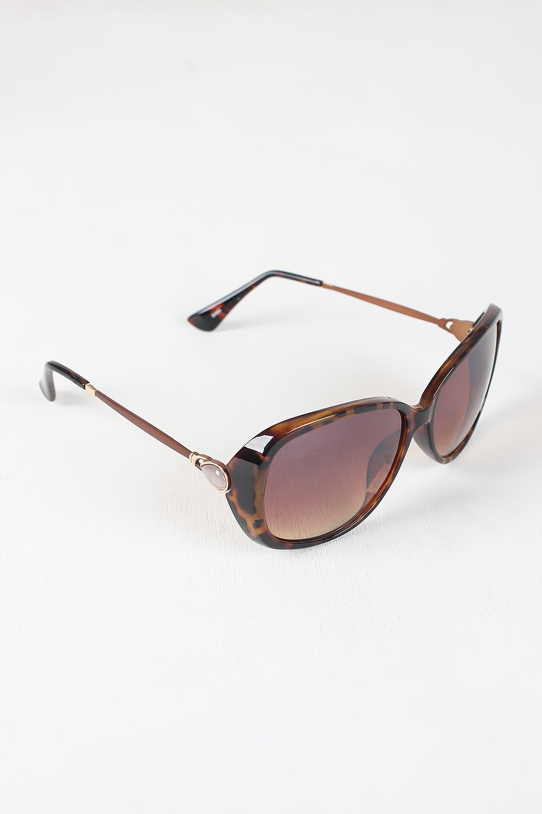 Semi-Round Lens Silhouette Sunglasses
