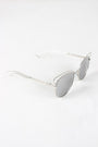 Open Wire Framed Mirror Lens Sunglasses