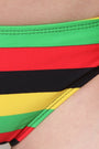 Rasta High Neck Bikini Set
