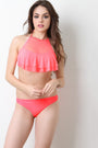 Flutter Tier Mesh Halter Bikini Set - NoveltyOne
