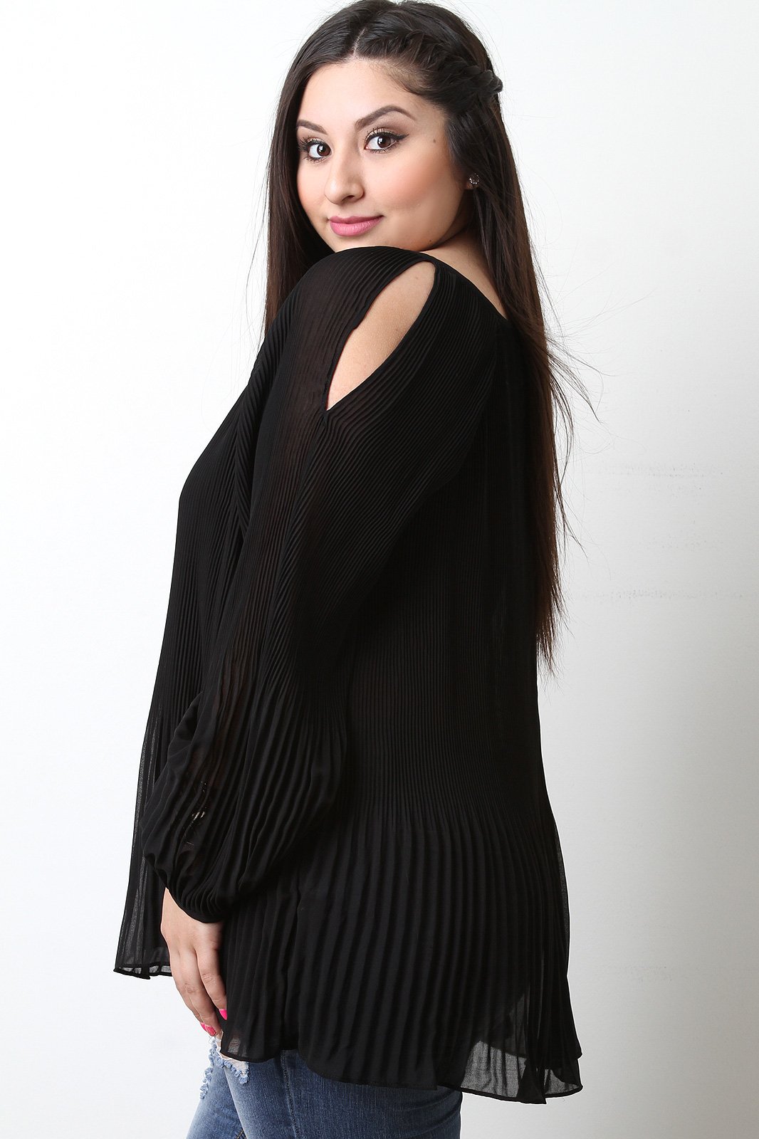 Chiffon Pleated Blouse