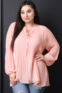 Chiffon Pleated Blouse