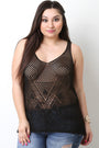 Loose Crochet Knit Sleeveless Top - NoveltyOne