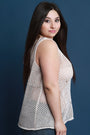 Loose Crochet Knit Sleeveless Top - NoveltyOne