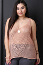 Loose Crochet Knit Sleeveless Top - NoveltyOne